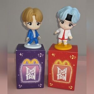McDonald's Tiny Tan Figures - Blue and White